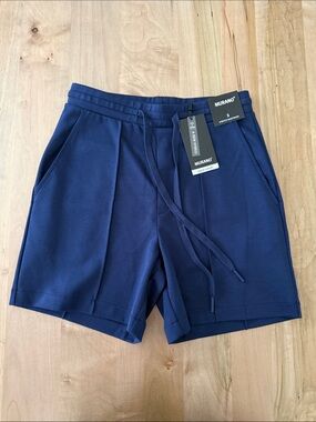 Murano Men's Deep Navy Drawstring Athletic Shorts